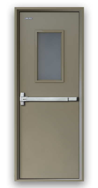 Fireproof steel door